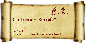 Czeichner Kornél névjegykártya